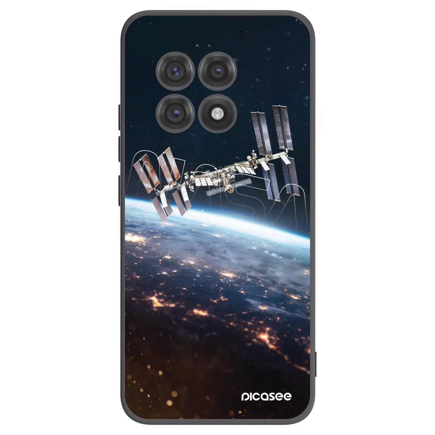 Picasee silikonski črni ovitek za OnePlus 13R 5G - Station