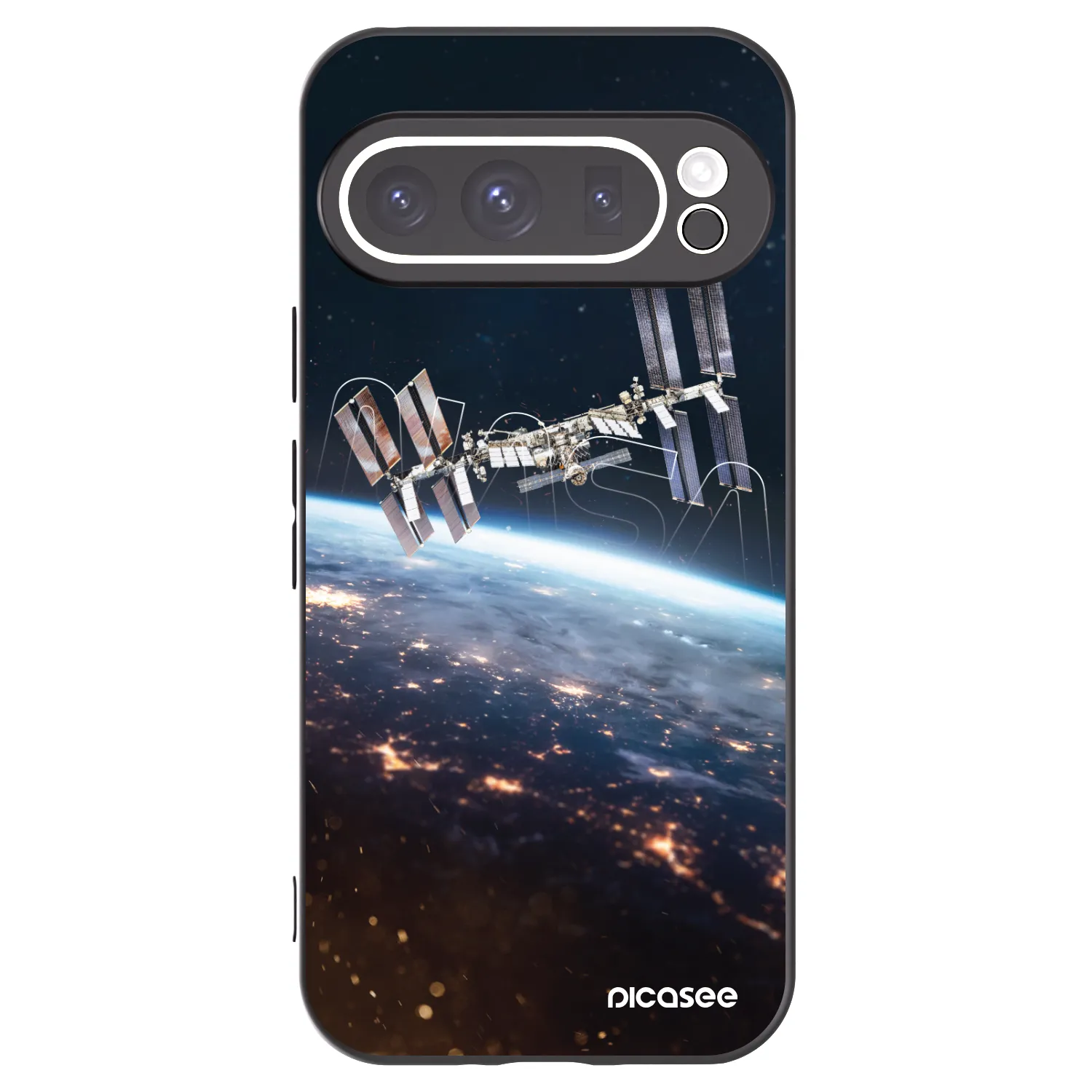 Picasee silikonski črni ovitek za Google Pixel 9 Pro XL - Station