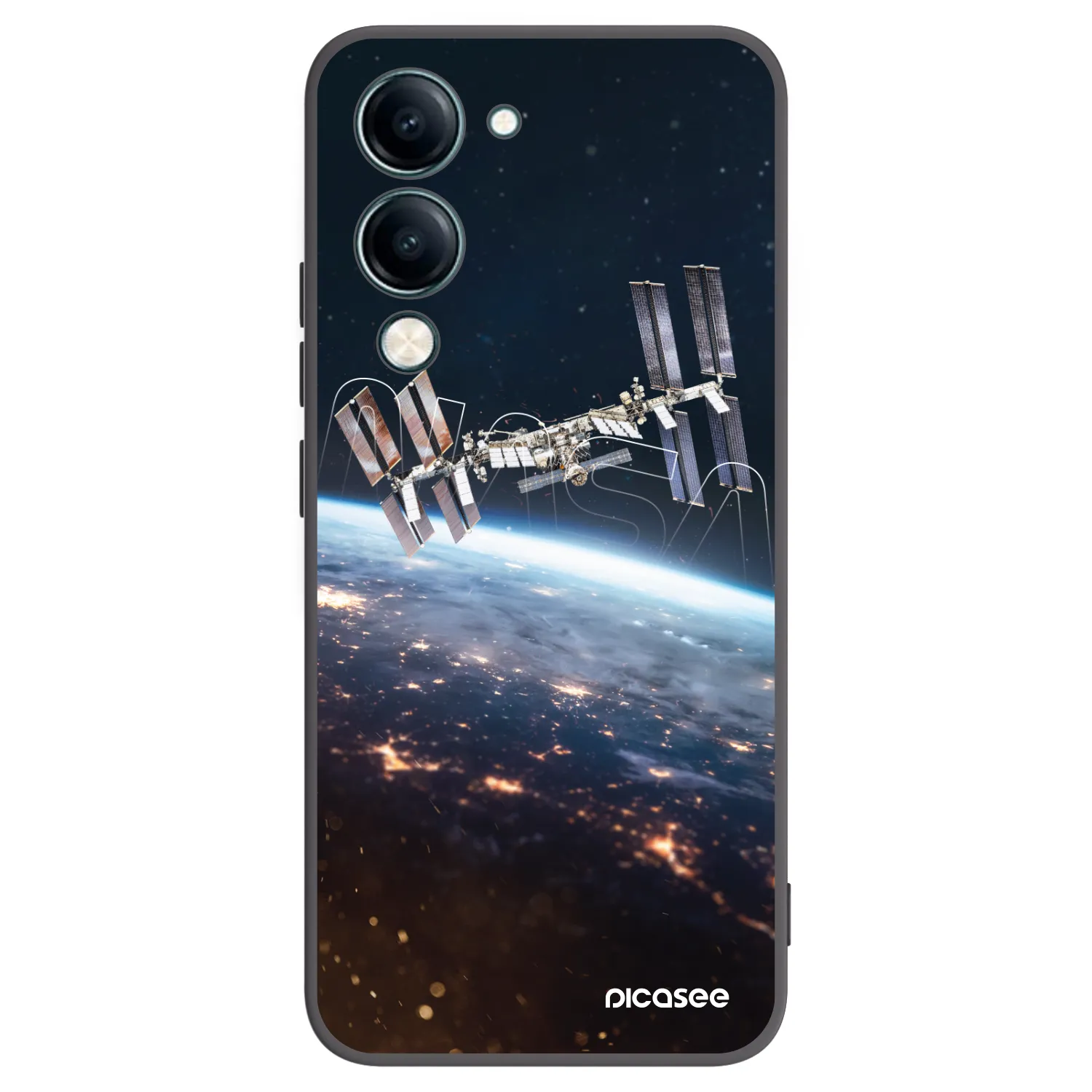 Picasee silikonski črni ovitek za Vivo Y29s 5G - Station