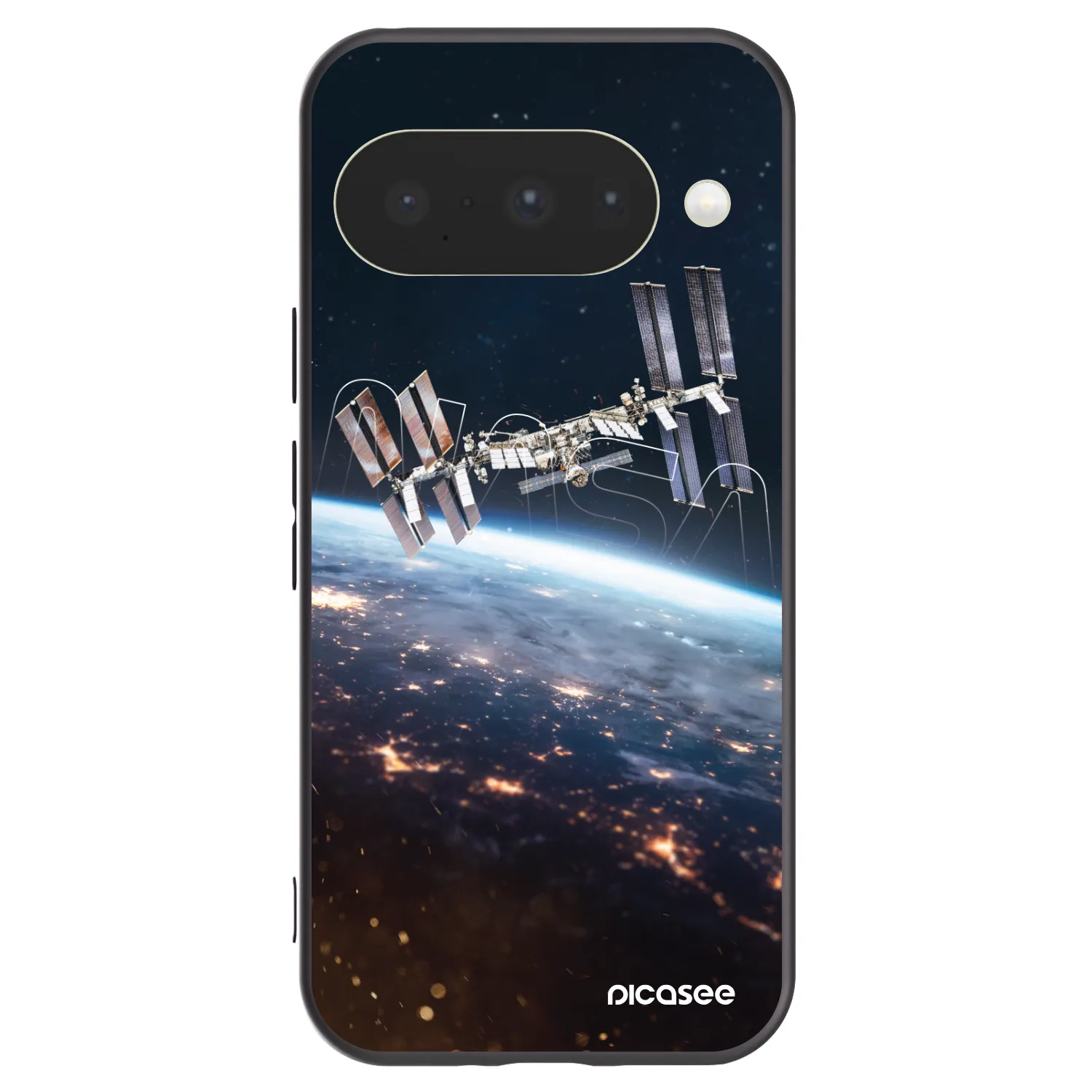 Picasee silikonski črni ovitek za Google Pixel 10 - Station