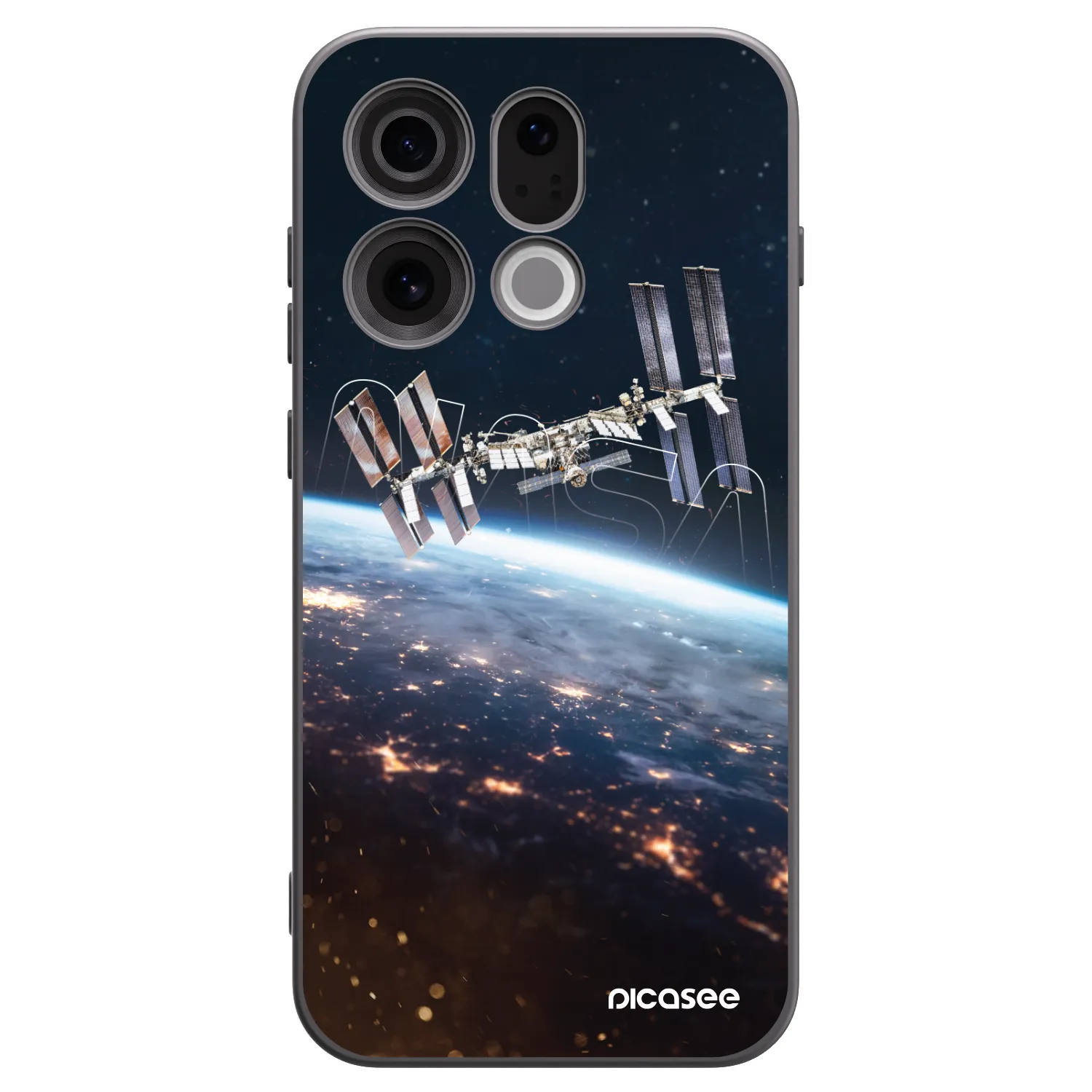 Picasee silikonski črni ovitek za OPPO Find X9 - Station