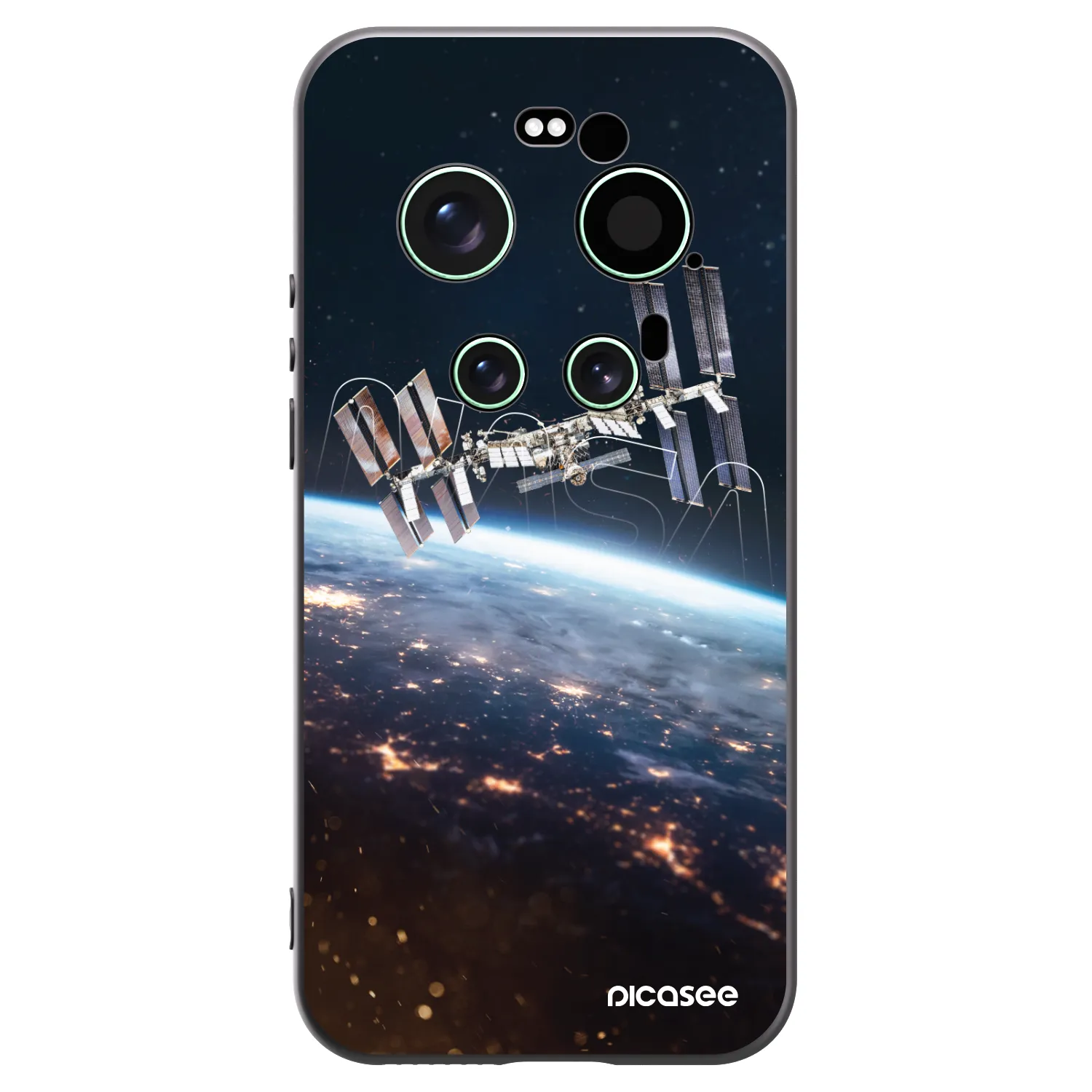 Picasee silikonski črni ovitek za Xiaomi 17 Ultra - Station