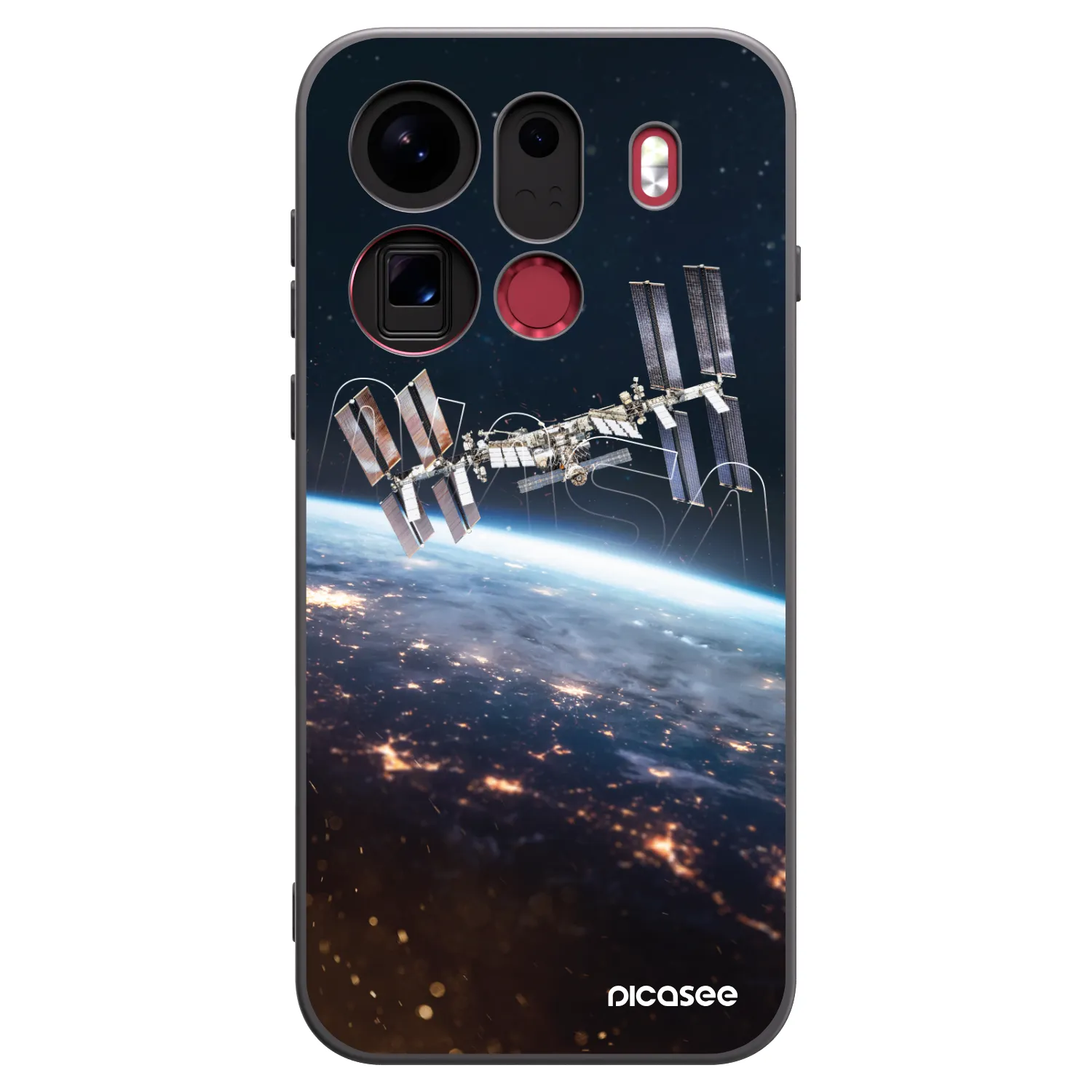 Picasee silikonski črni ovitek za OPPO Find X9 Pro - Station