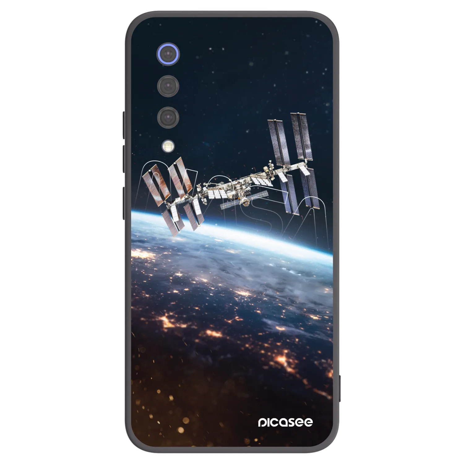 Picasee silikonski črni ovitek za Xiaomi Mi 9 SE - Station