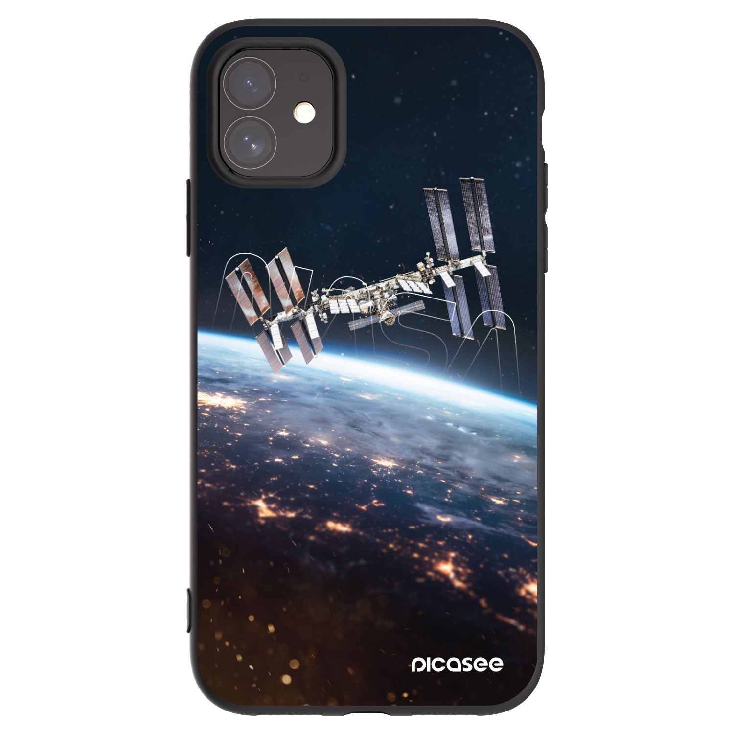 Picasee silikonski črni ovitek za Apple iPhone 11 - Station