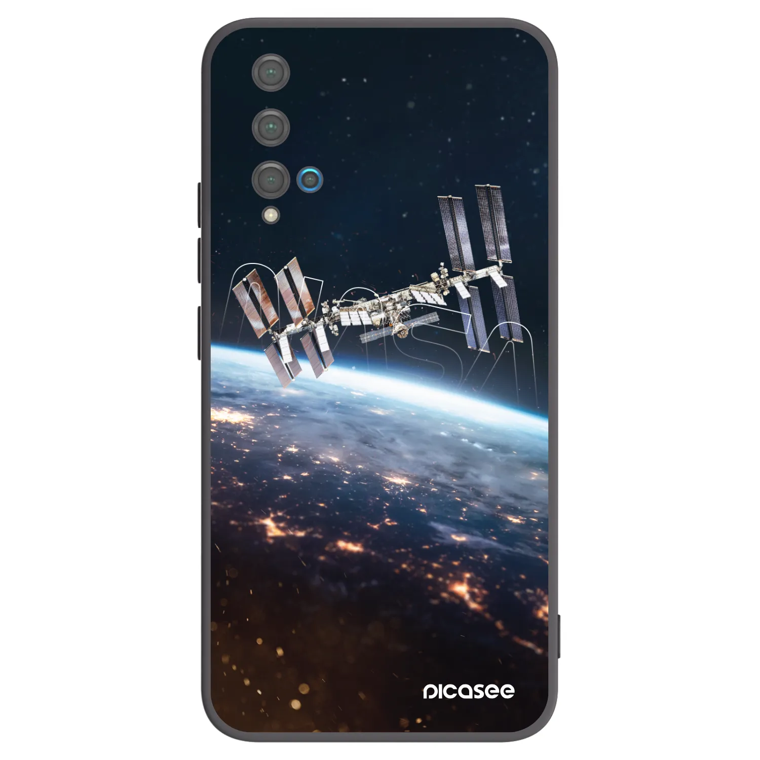 Picasee silikonski črni ovitek za Huawei Nova 5T - Station