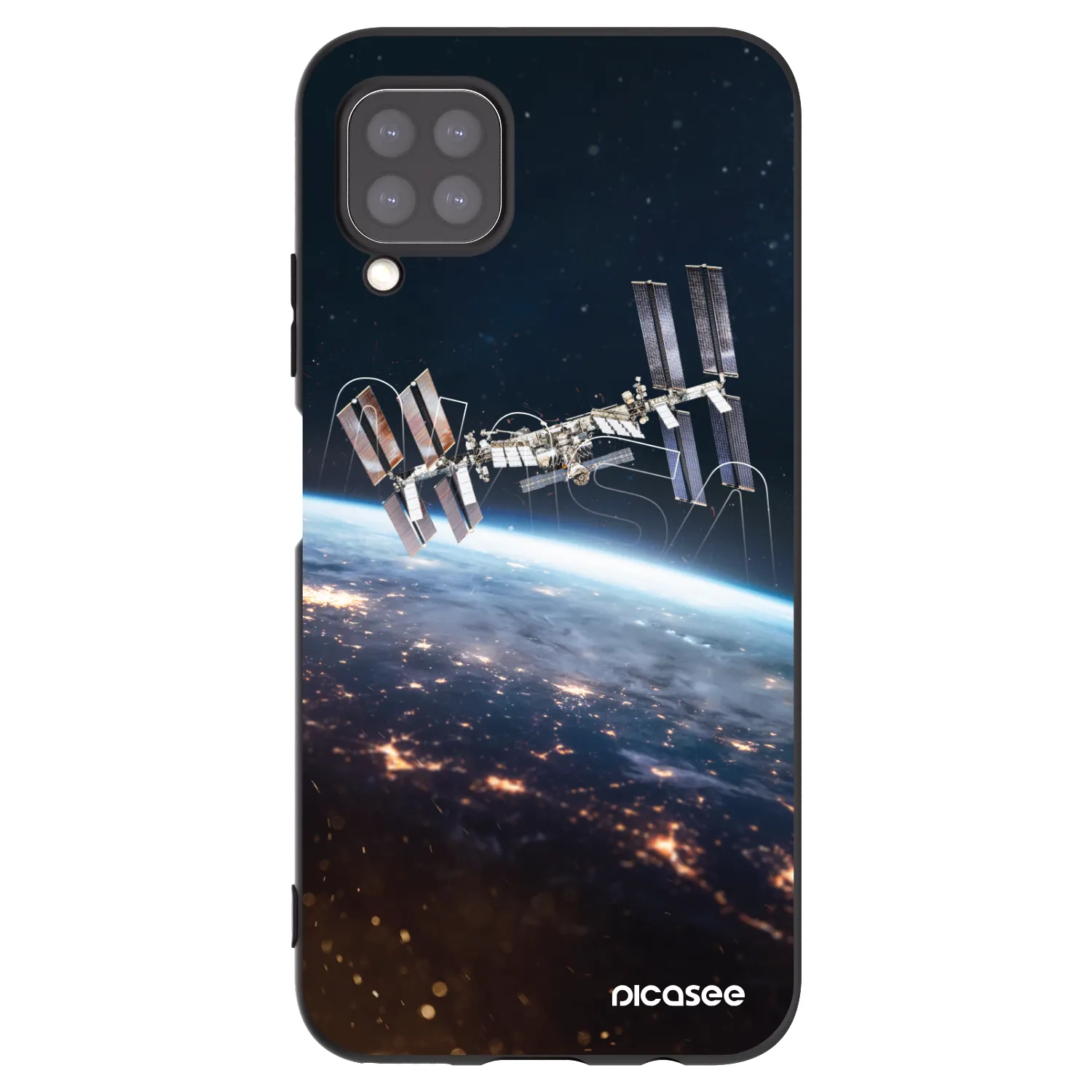 Picasee silikonski črni ovitek za Huawei P40 Lite - Station