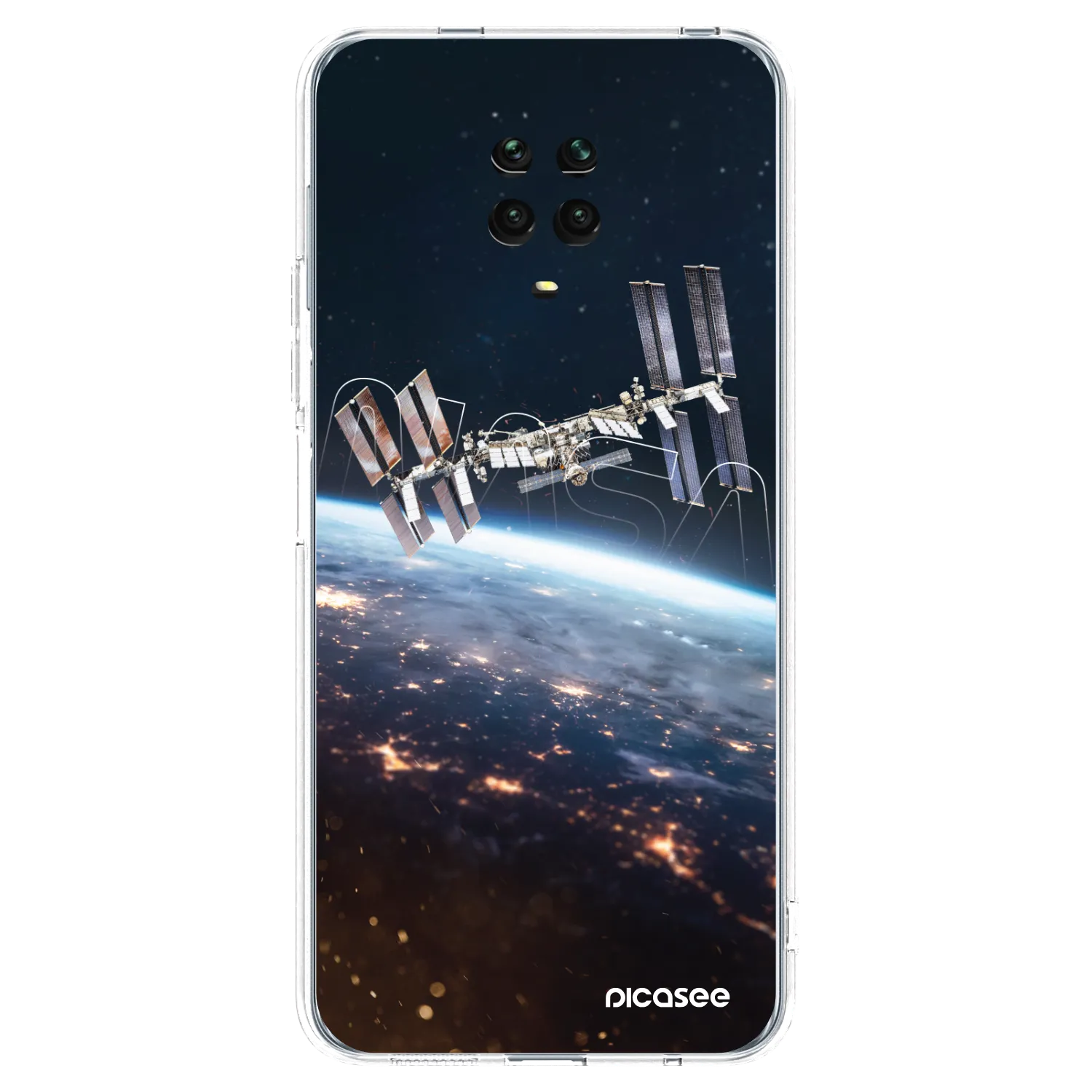 Picasee silikonski prozorni ovitek za Xiaomi Redmi Note 9 Pro - Station