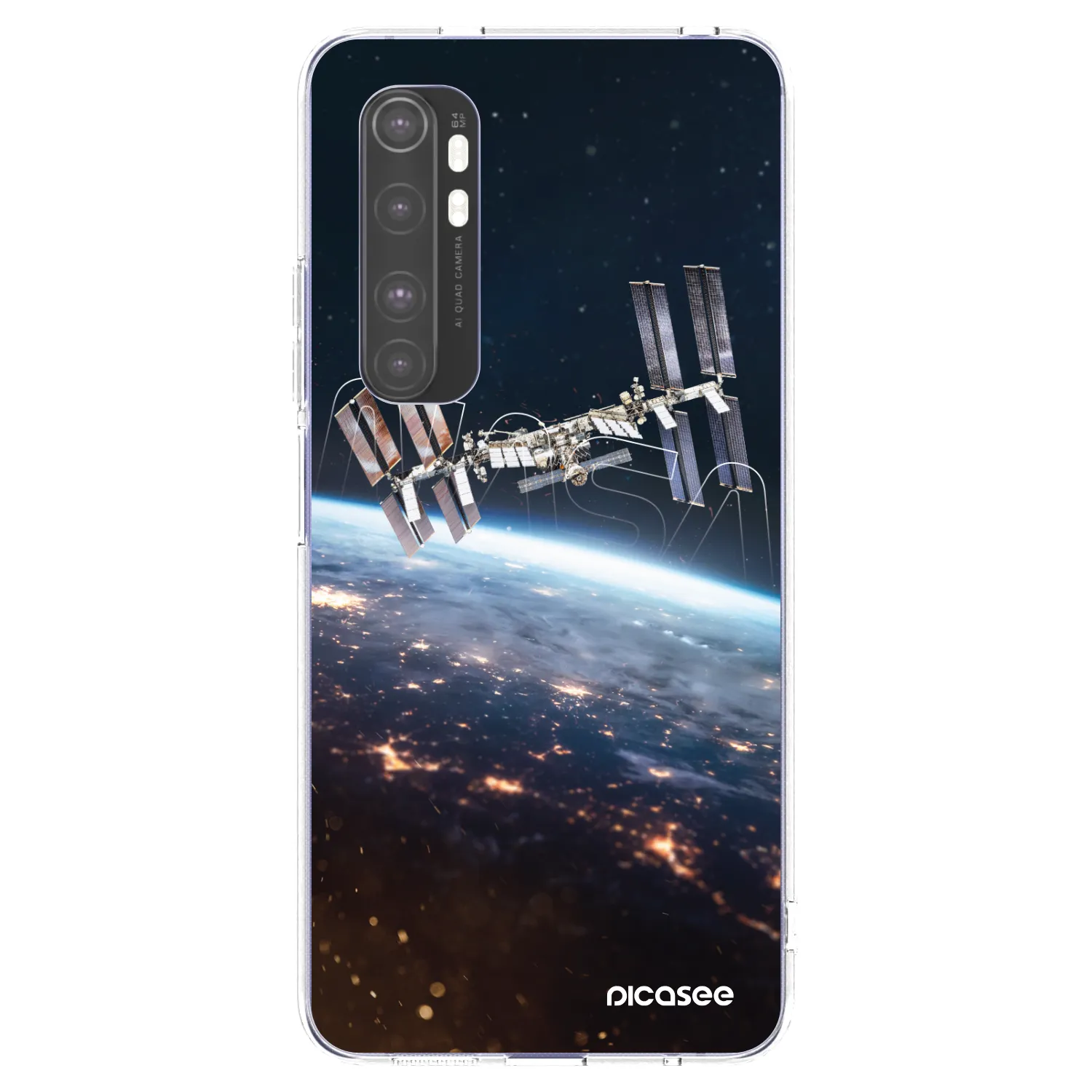 Picasee silikonski prozorni ovitek za Xiaomi Mi Note 10 Lite - Station