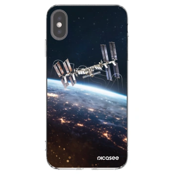 Picasee silikonski prozorni ovitek za Apple iPhone XS Max - Station