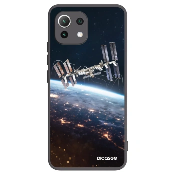 Picasee silikonski črni ovitek za Xiaomi 11 Lite 5G NE - Station