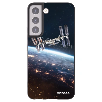 Picasee silikonski črni ovitek za Samsung Galaxy S22 5G - Station