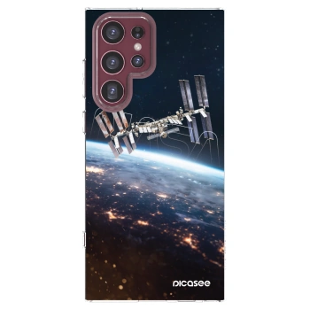 Picasee silikonski prozorni ovitek za Samsung Galaxy S22 Ultra 5G - Station