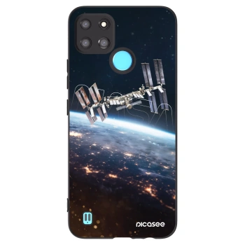 Picasee silikonski črni ovitek za Realme C21Y - Station