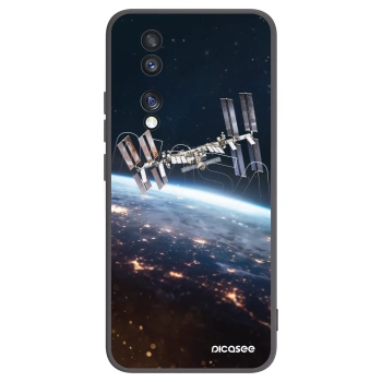 Picasee silikonski črni ovitek za Honor 70 - Station