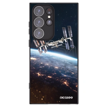Picasee silikonski črni ovitek za Samsung Galaxy S23 Ultra 5G - Station