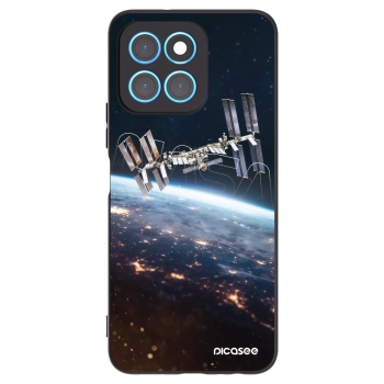 Picasee silikonski črni ovitek za Honor X8 5G - Station