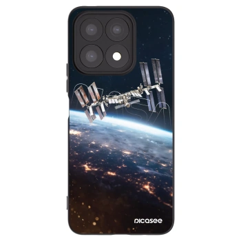 Picasee silikonski črni ovitek za Honor X8a - Station