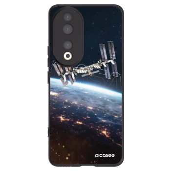 Picasee silikonski črni ovitek za Honor 90 5G - Station