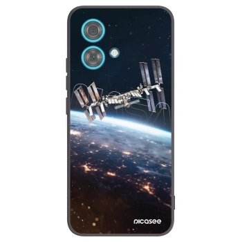 Picasee silikonski črni ovitek za Motorola Edge 40 Neo - Station