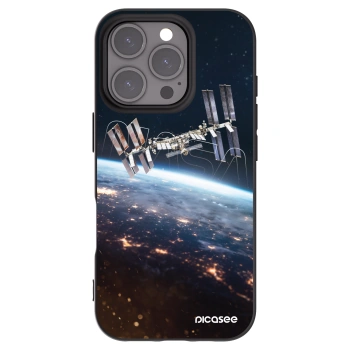 Picasee silikonski črni ovitek za Apple iPhone 16 Pro - Station