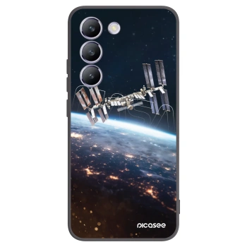 Picasee silikonski črni ovitek za Vivo V40 SE 5G - Station