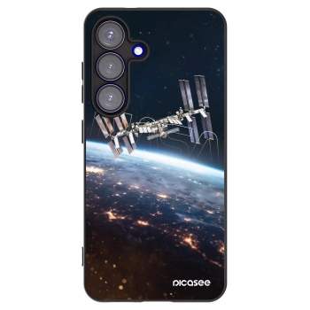 Picasee silikonski črni ovitek za Samsung Galaxy S25 5G - Station