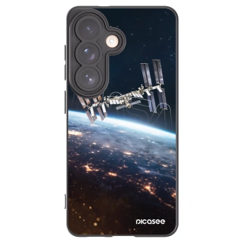 Picasee silikonski črni ovitek za Samsung Galaxy S26 - Station