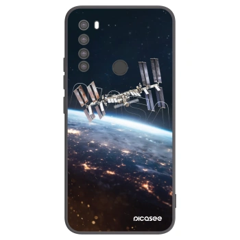 Picasee silikonski črni ovitek za Xiaomi Redmi Note 8 - Station