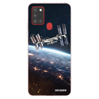 Picasee silikonski prozorni ovitek za Samsung Galaxy A21s - Station