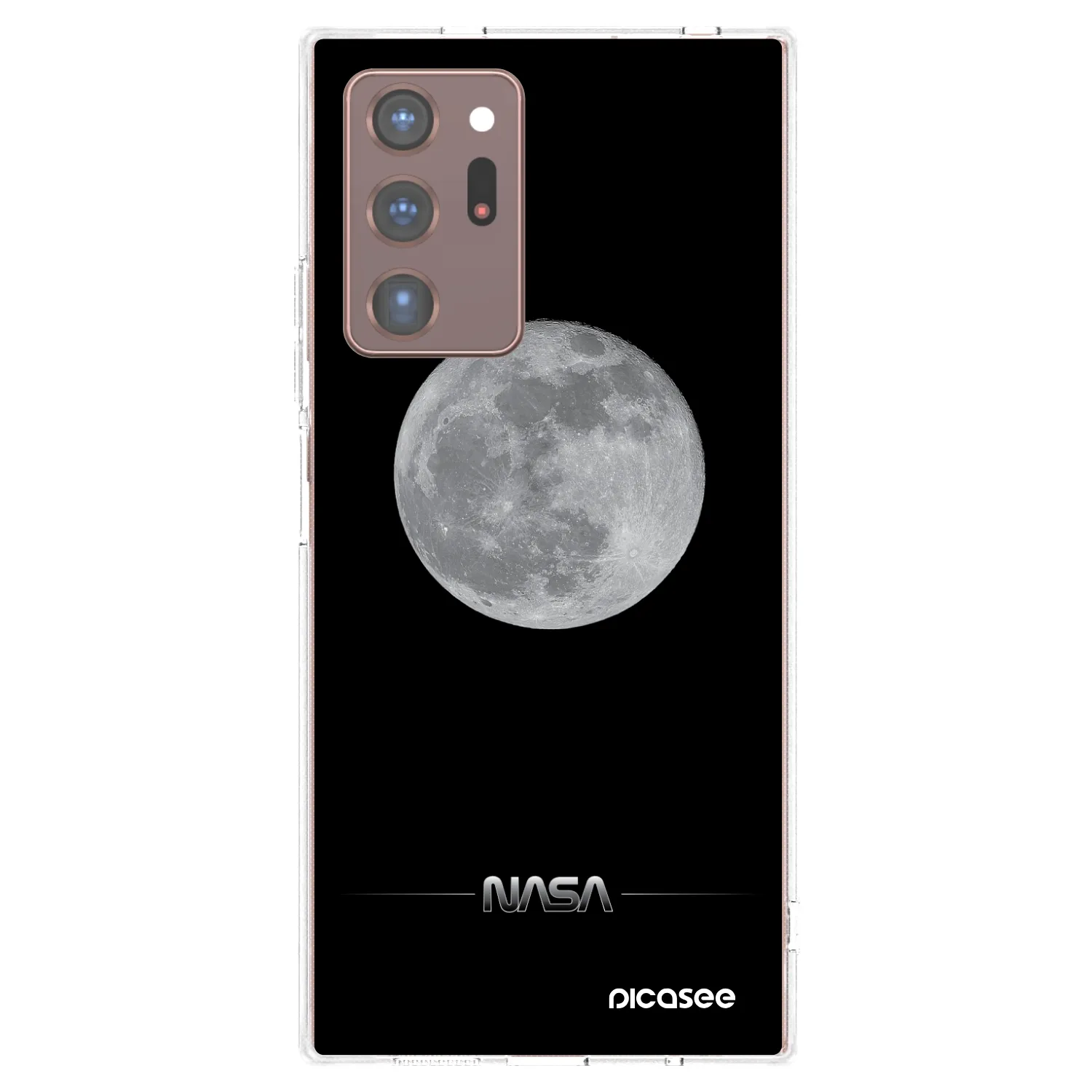 Picasee silikonski prozorni ovitek za Samsung Galaxy Note 20 Ultra - Moon Minimal