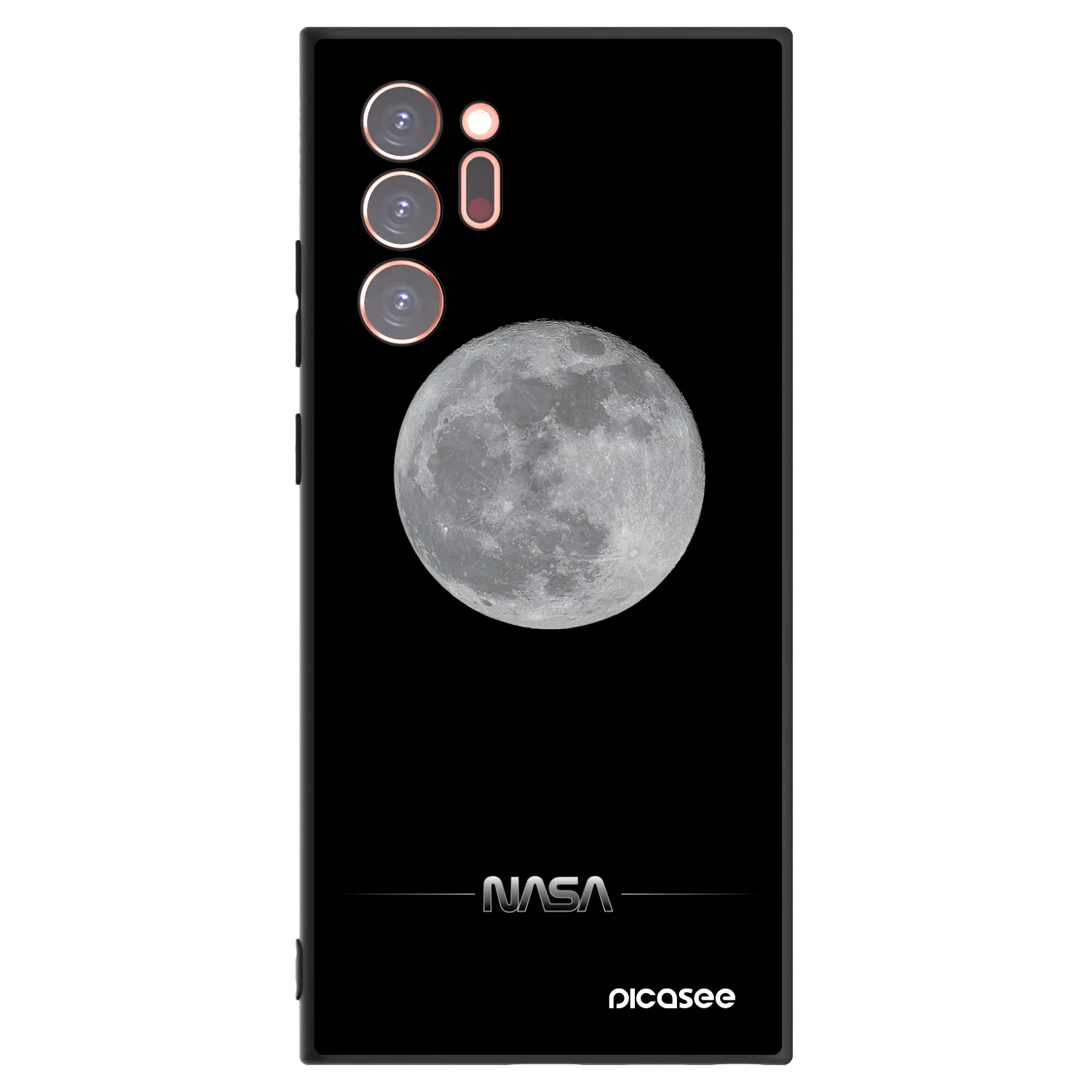 Picasee silikonski črni ovitek za Samsung Galaxy Note 20 Ultra - Moon Minimal