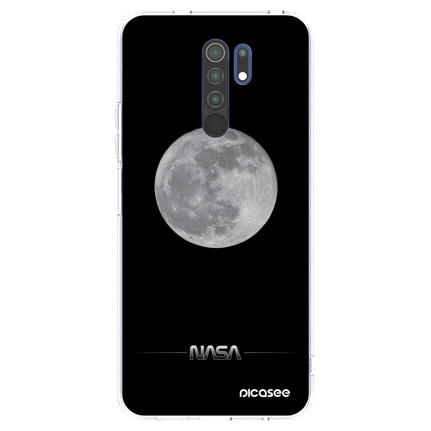Picasee silikonski prozorni ovitek za Xiaomi Redmi 9 - Moon Minimal