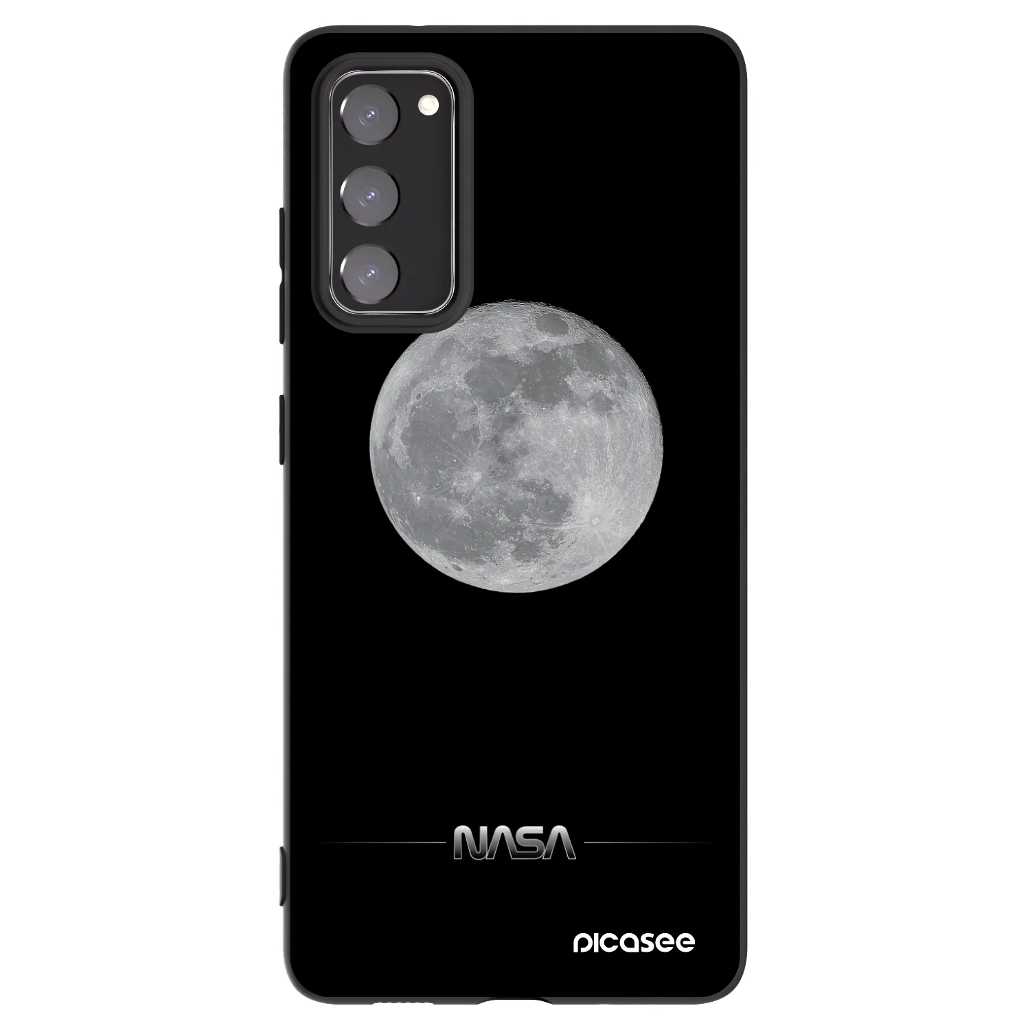 Picasee silikonski črni ovitek za Samsung Galaxy S20 FE - Moon Minimal