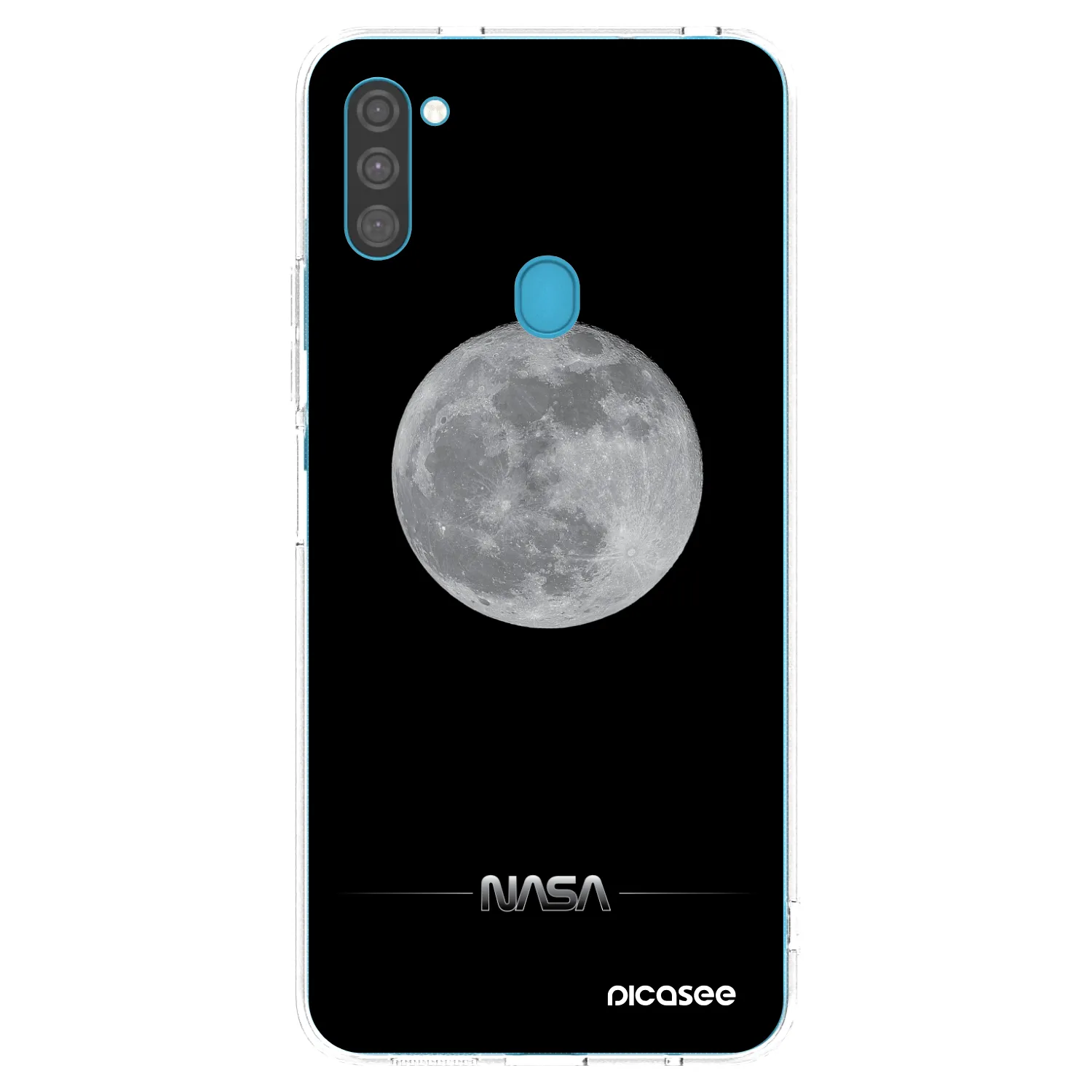 Picasee silikonski prozorni ovitek za Samsung Galaxy M11 - Moon Minimal