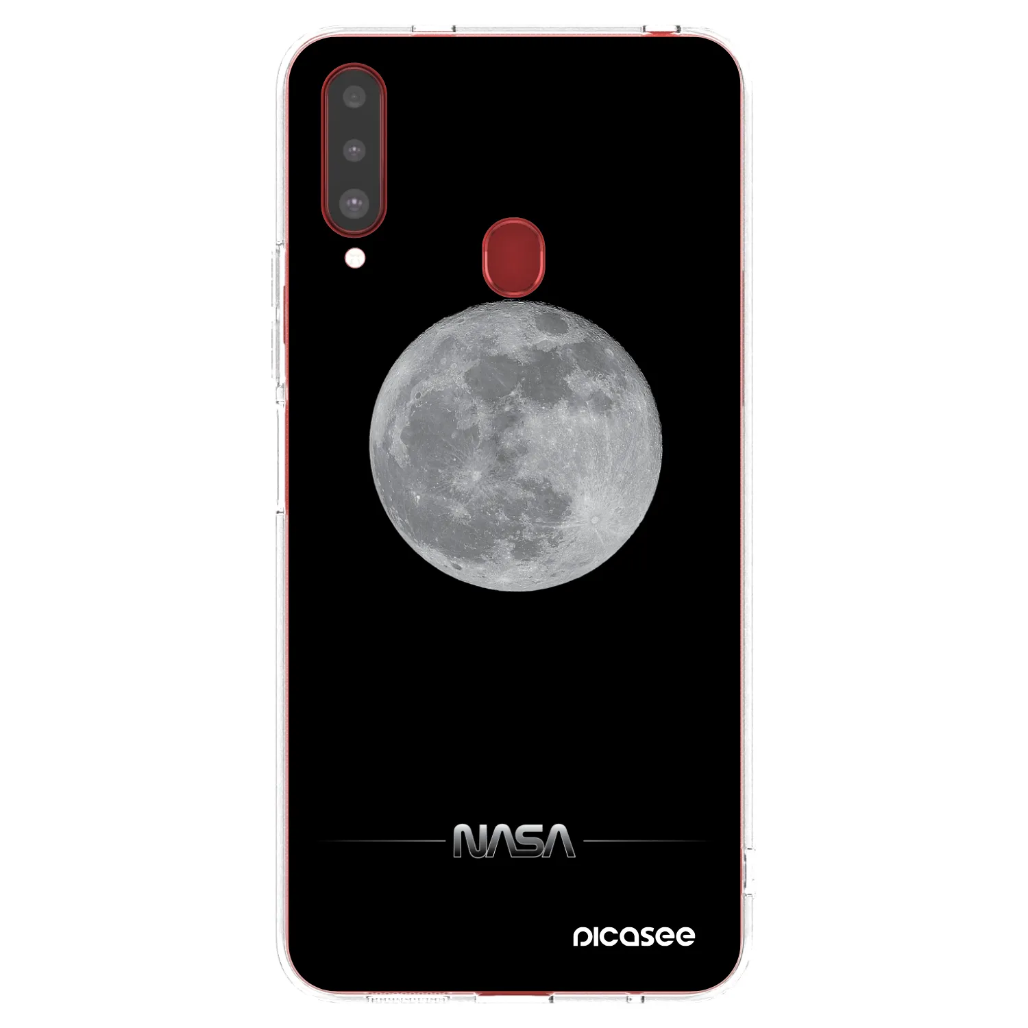 Picasee silikonski prozorni ovitek za Samsung Galaxy A20s - Moon Minimal
