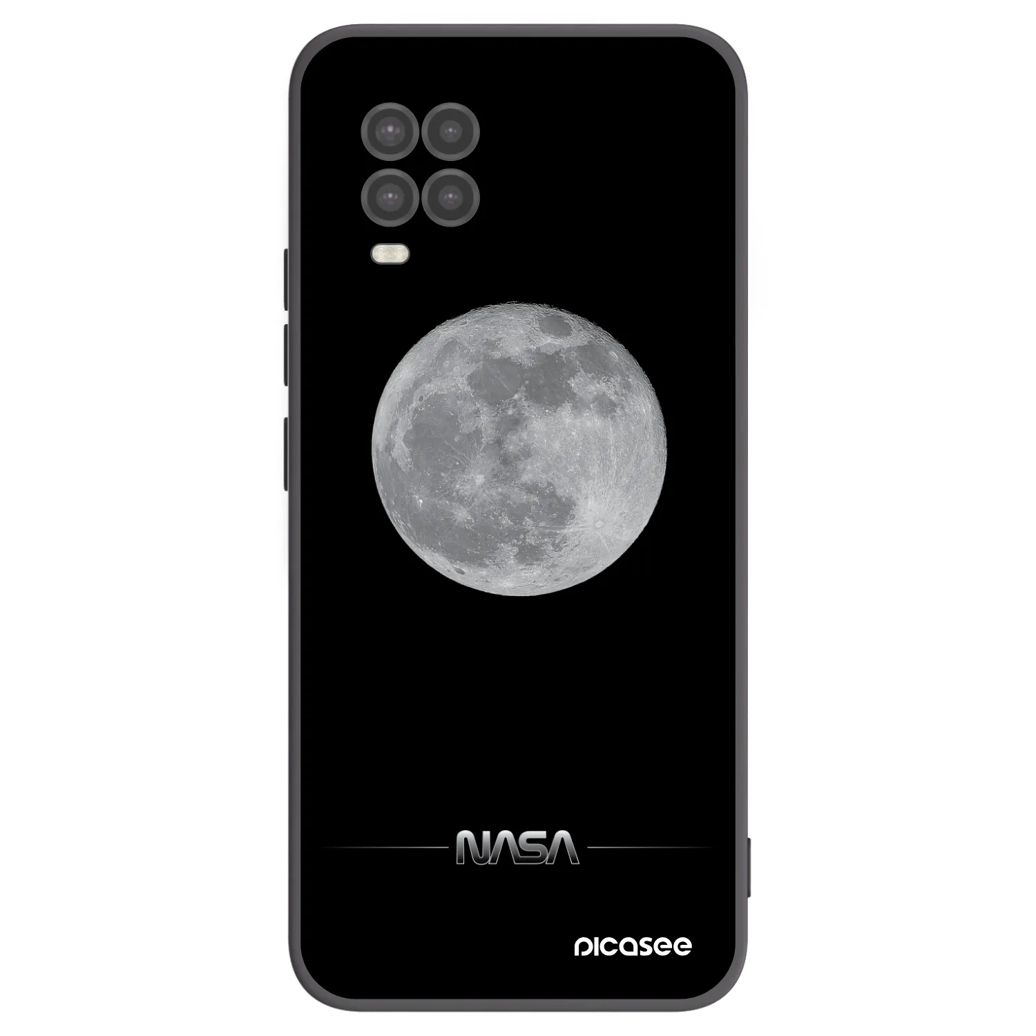 Picasee silikonski črni ovitek za Xiaomi Mi 10 Lite - Moon Minimal