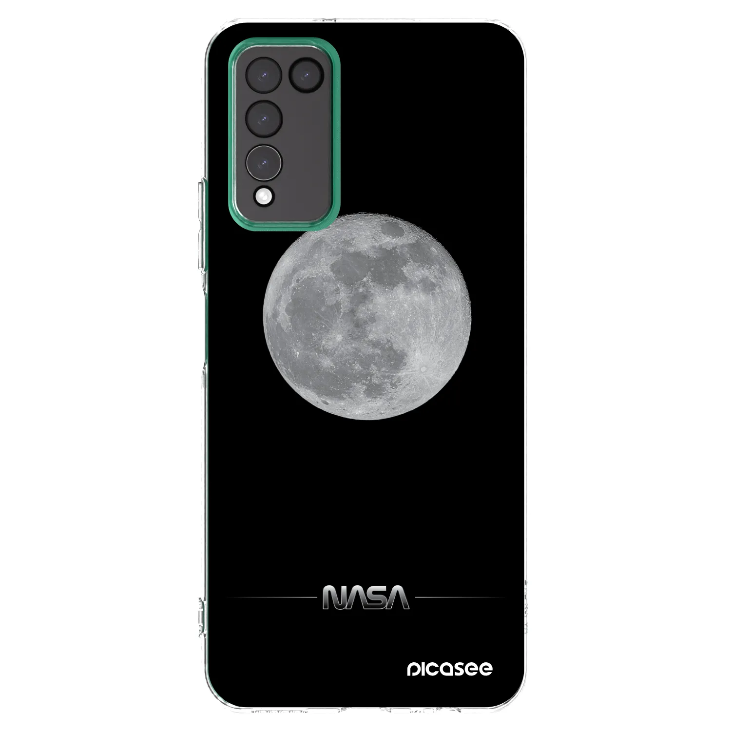 Picasee silikonski prozorni ovitek za Honor 10X Lite - Moon Minimal