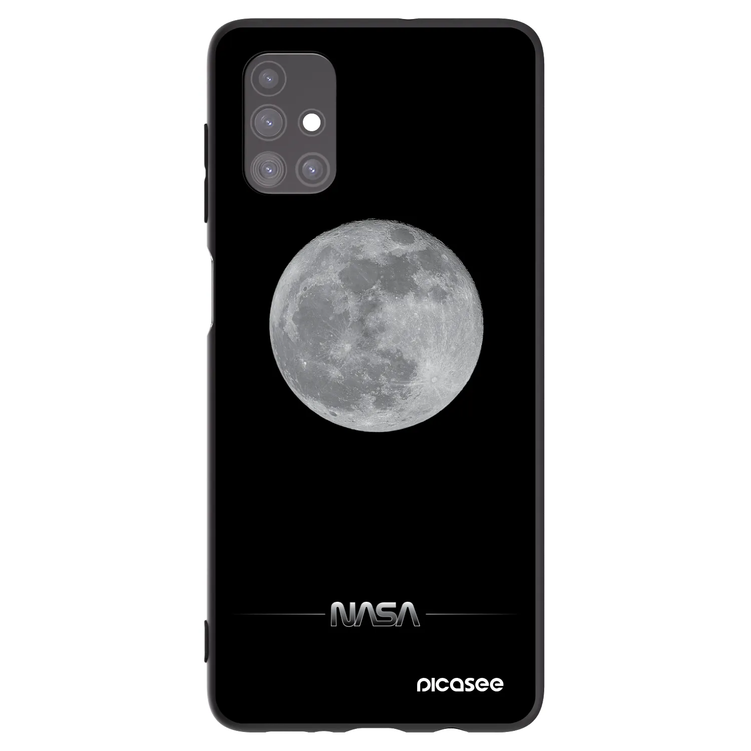 Picasee silikonski črni ovitek za Samsung Galaxy M51 M515F - Moon Minimal