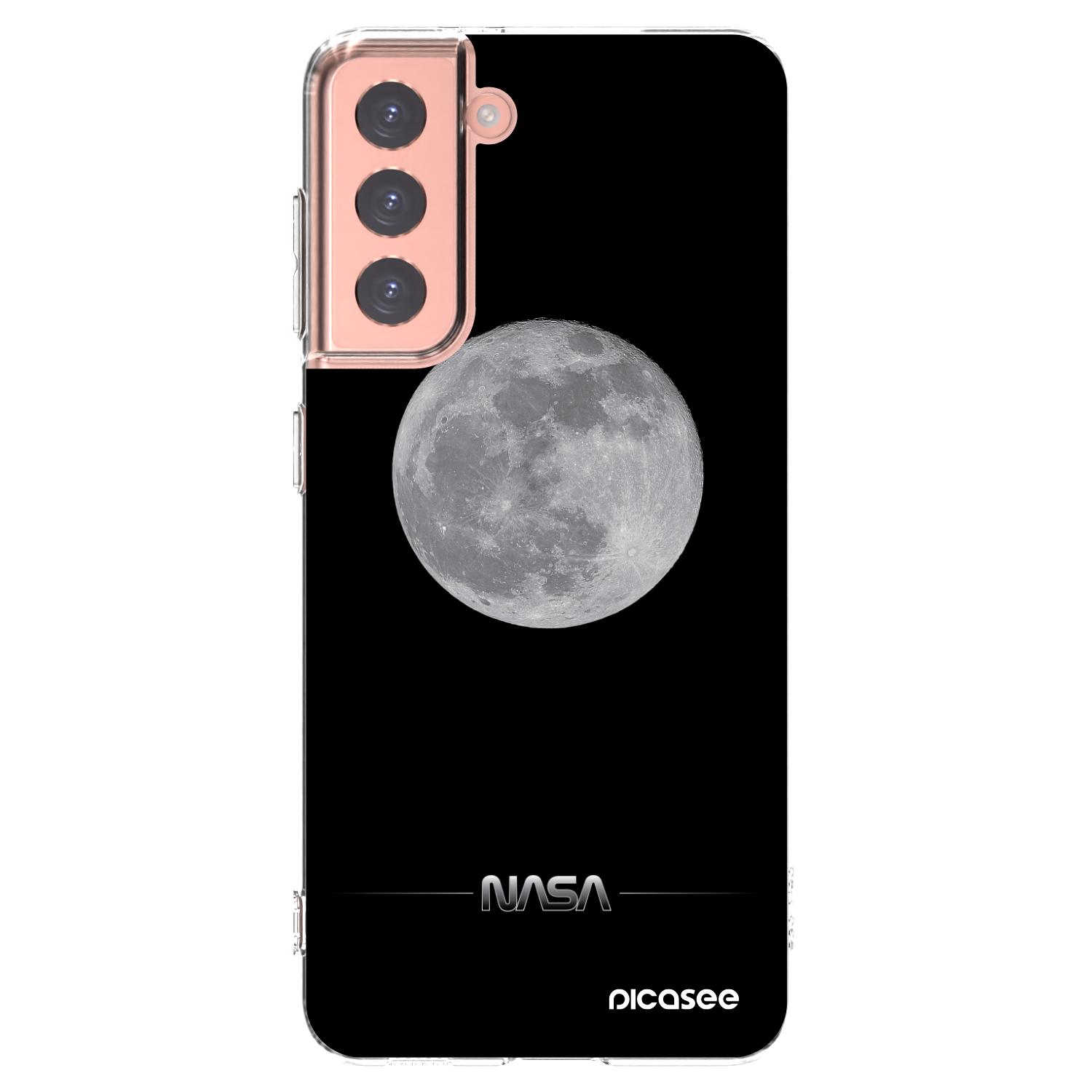 Picasee silikonski prozorni ovitek za Samsung Galaxy S21 5G G991B - Moon Minimal