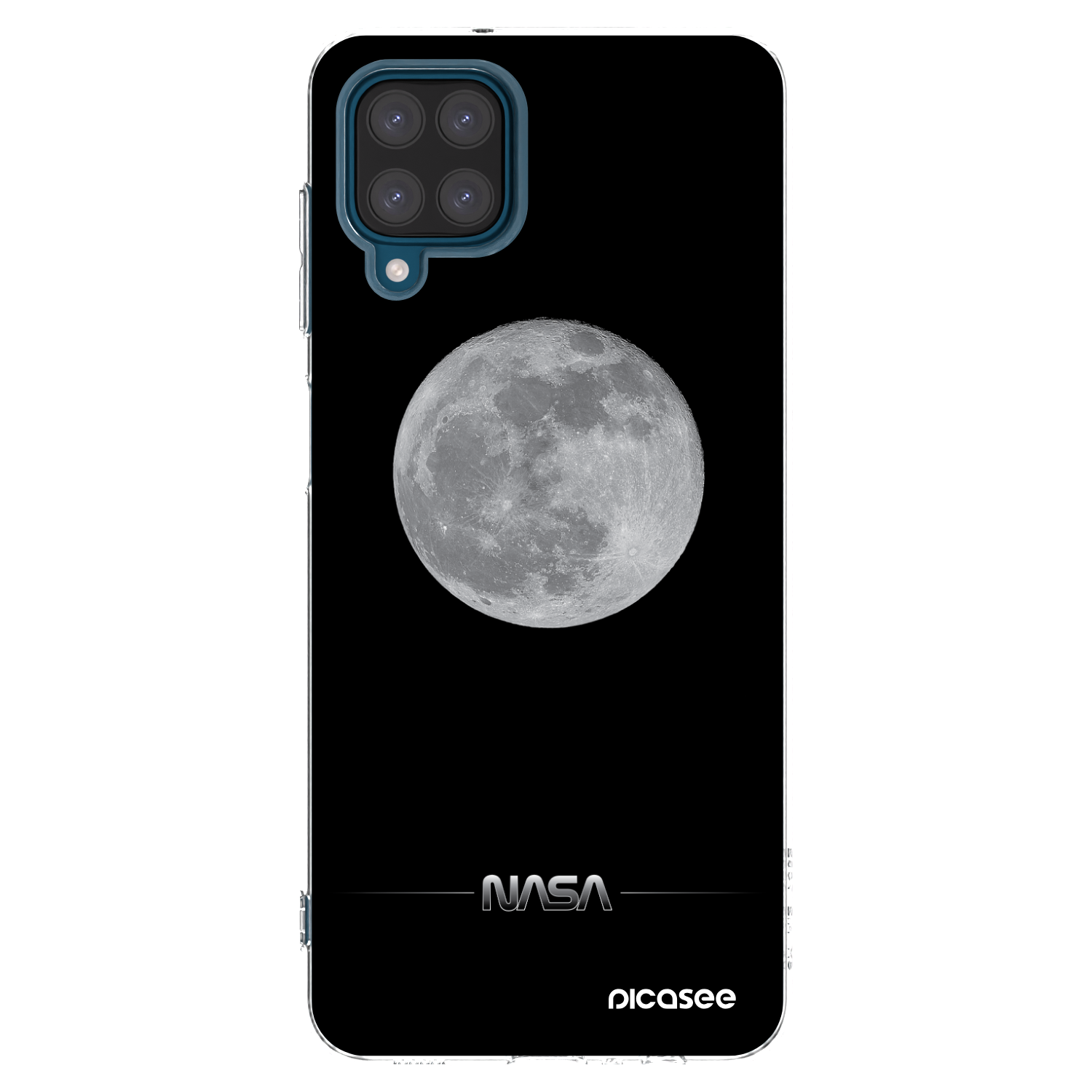 Picasee silikonski prozorni ovitek za Samsung Galaxy A12 A125F - Moon Minimal