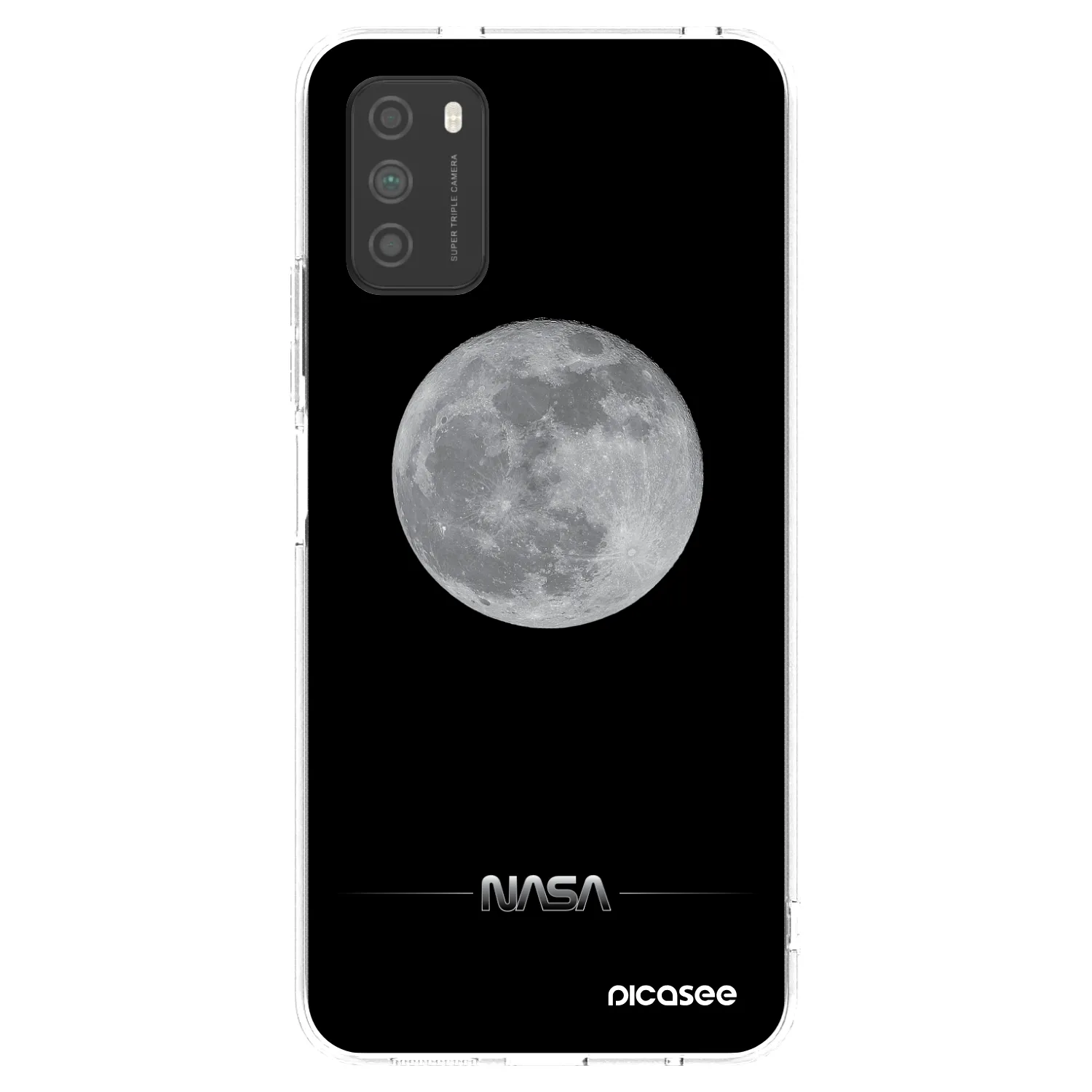 Picasee silikonski prozorni ovitek za Xiaomi Poco M3 - Moon Minimal