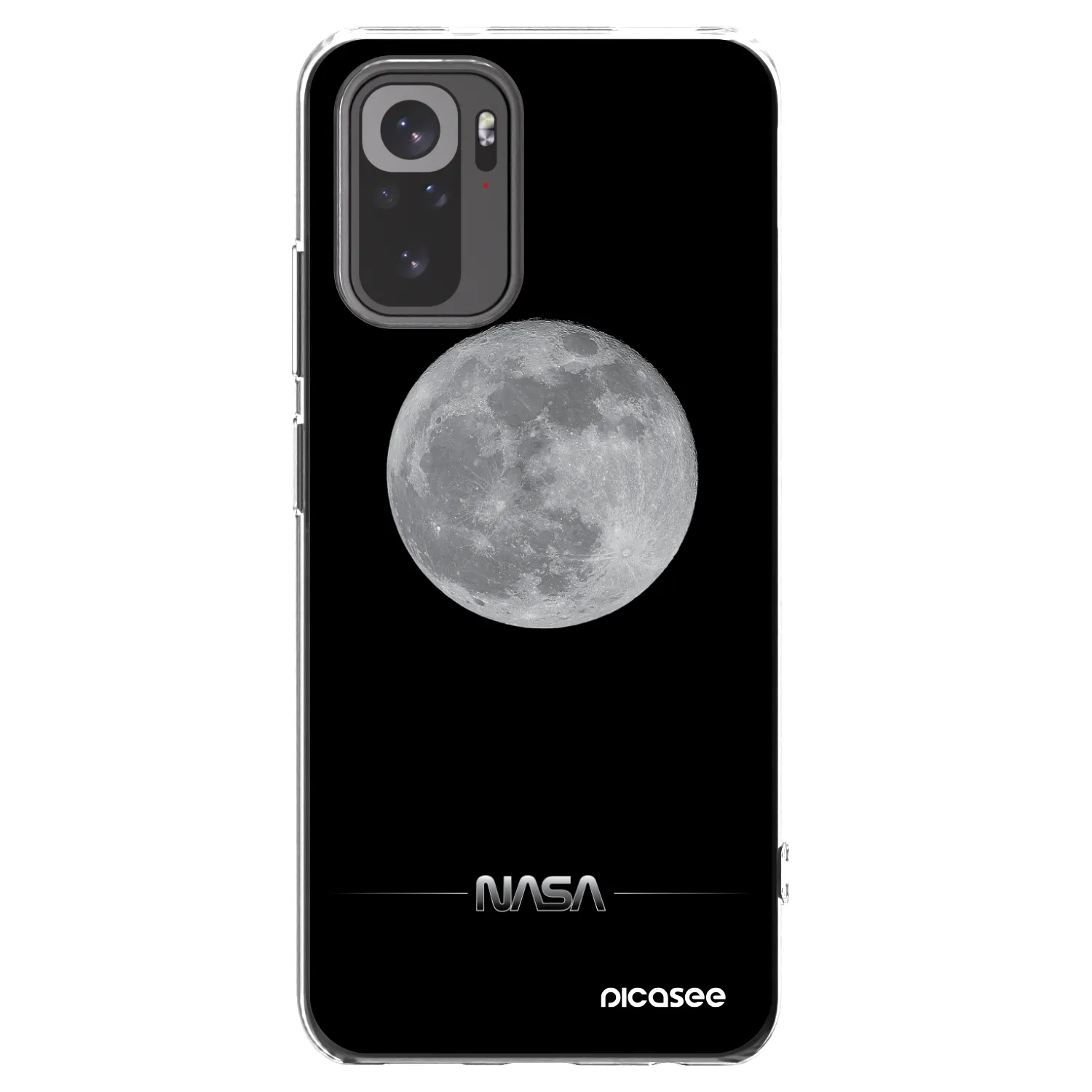 Picasee silikonski prozorni ovitek za Xiaomi Redmi Note 10 - Moon Minimal