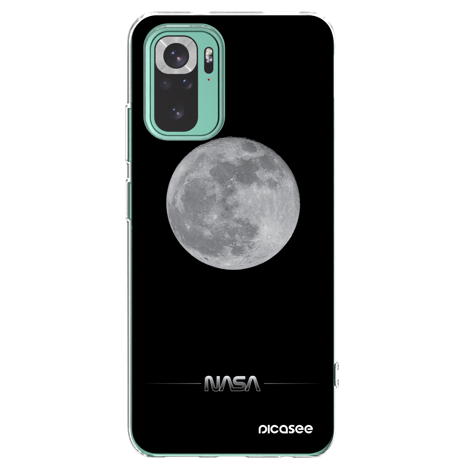 Picasee silikonski prozorni ovitek za Xiaomi Redmi Note 10 Pro - Moon Minimal