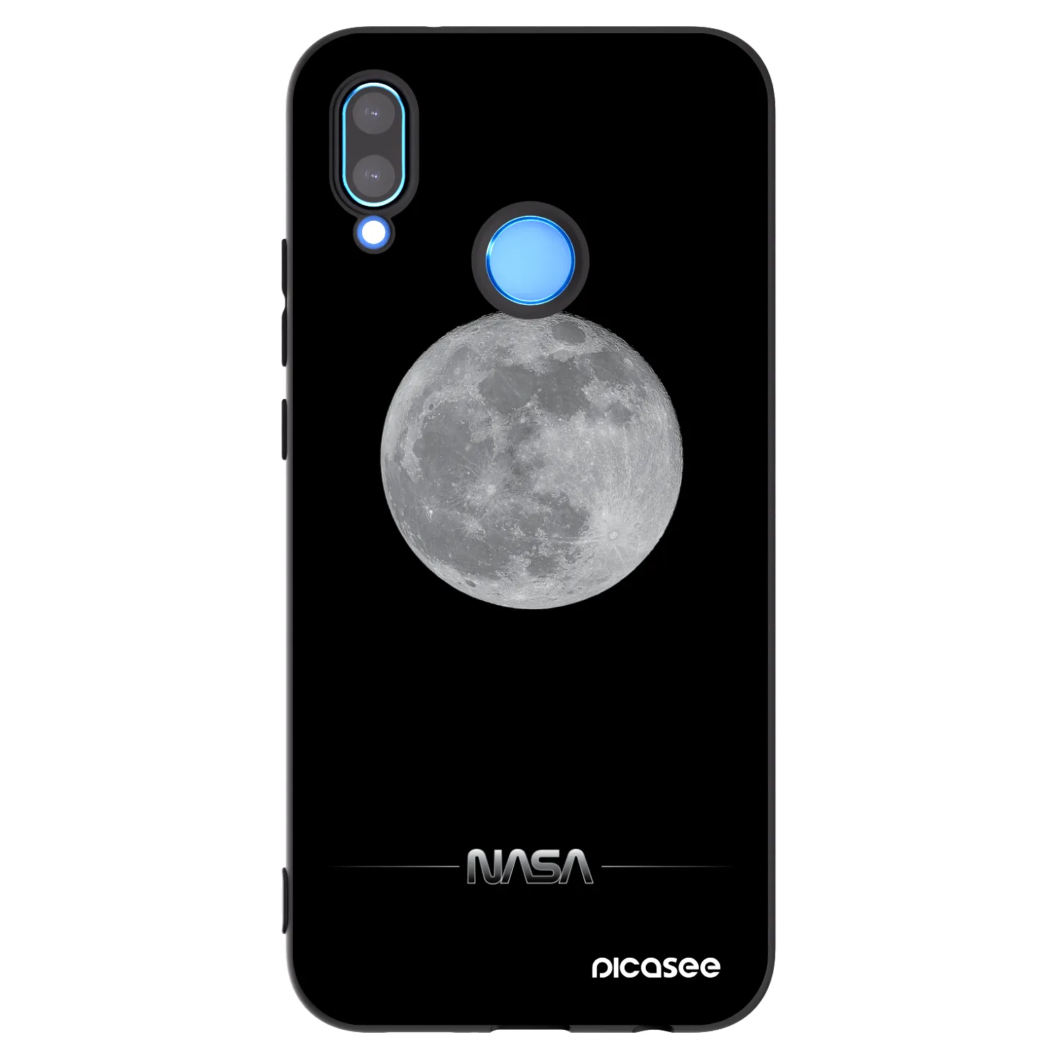 Picasee silikonski črni ovitek za Huawei P20 Lite - Moon Minimal