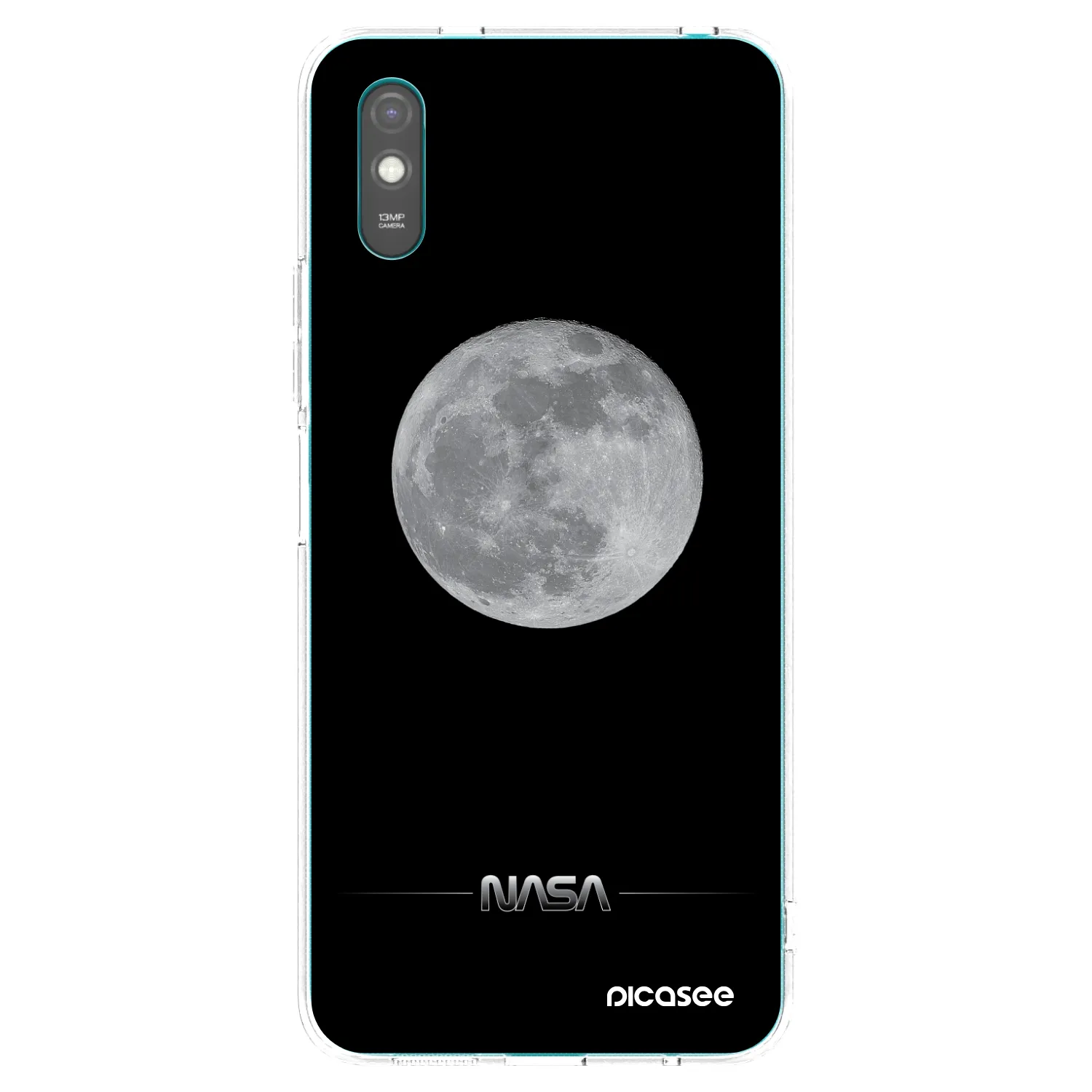Picasee silikonski prozorni ovitek za Xiaomi Redmi 9AT - Moon Minimal