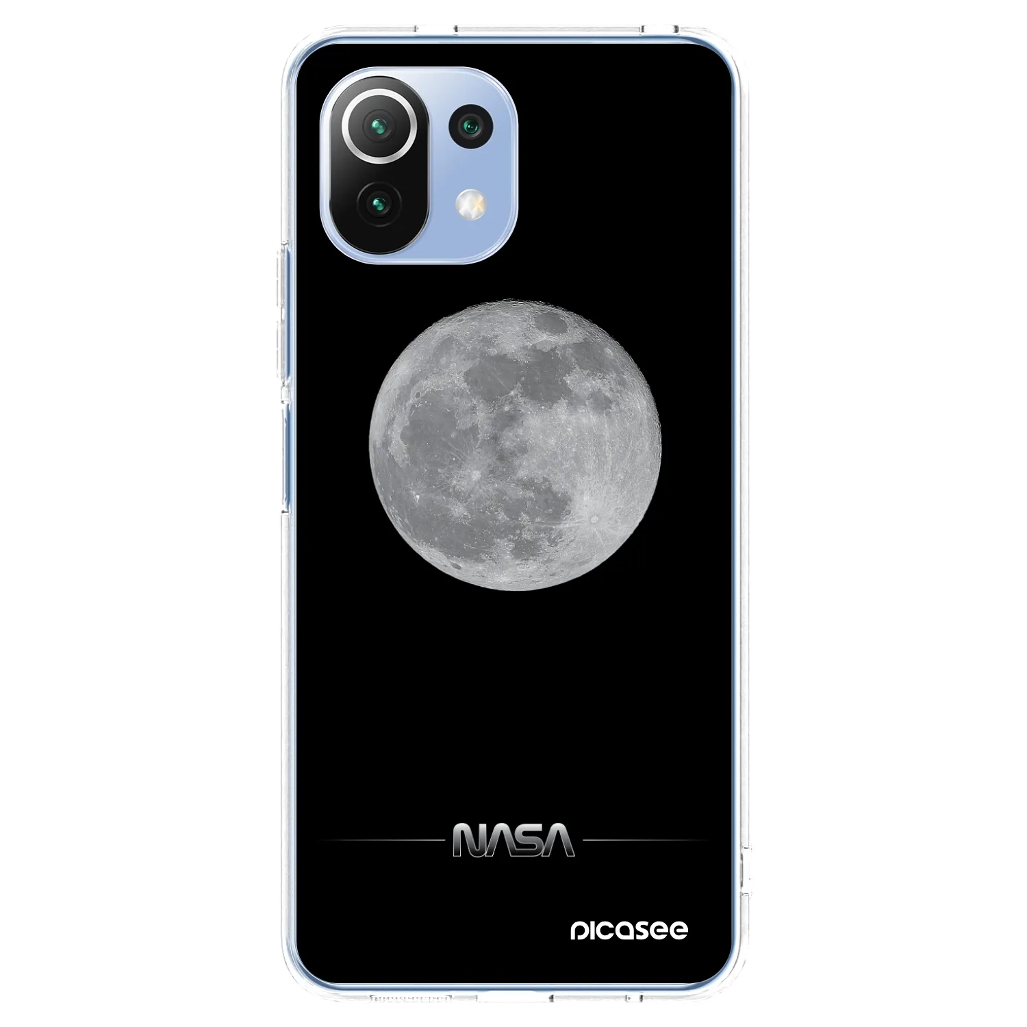 Picasee silikonski prozorni ovitek za Xiaomi Mi 11 Lite - Moon Minimal