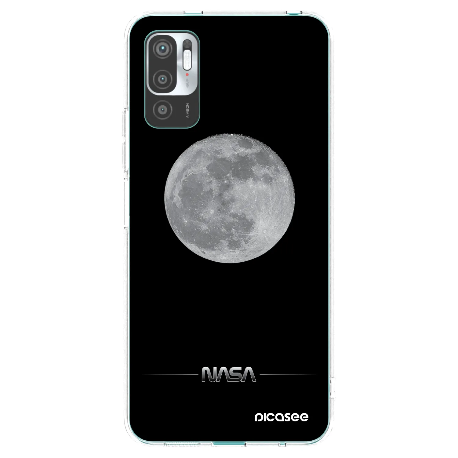 Picasee silikonski prozorni ovitek za Xiaomi Redmi Note 10 5G - Moon Minimal