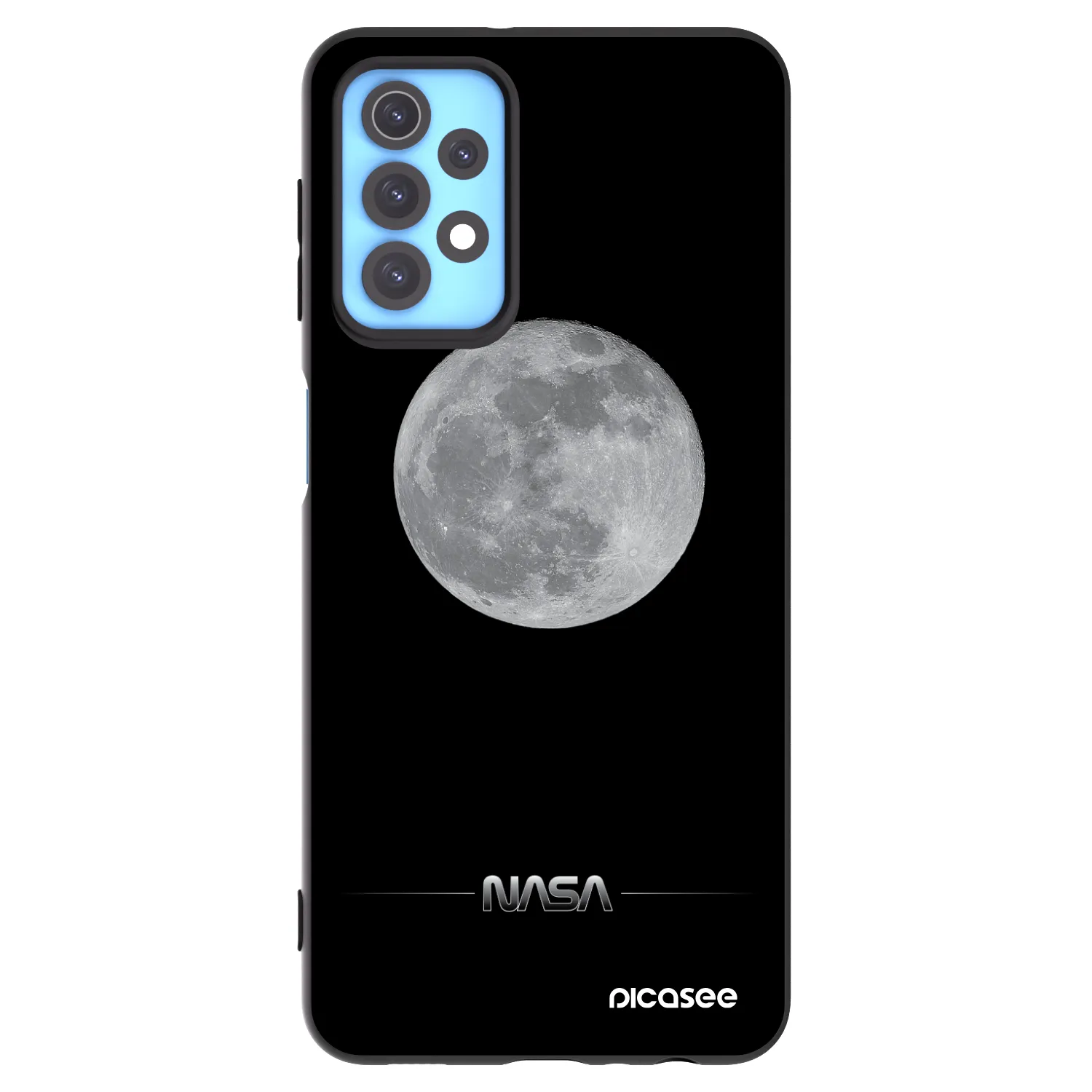 Picasee silikonski črni ovitek za Samsung Galaxy A32 4G SM-A325F - Moon Minimal