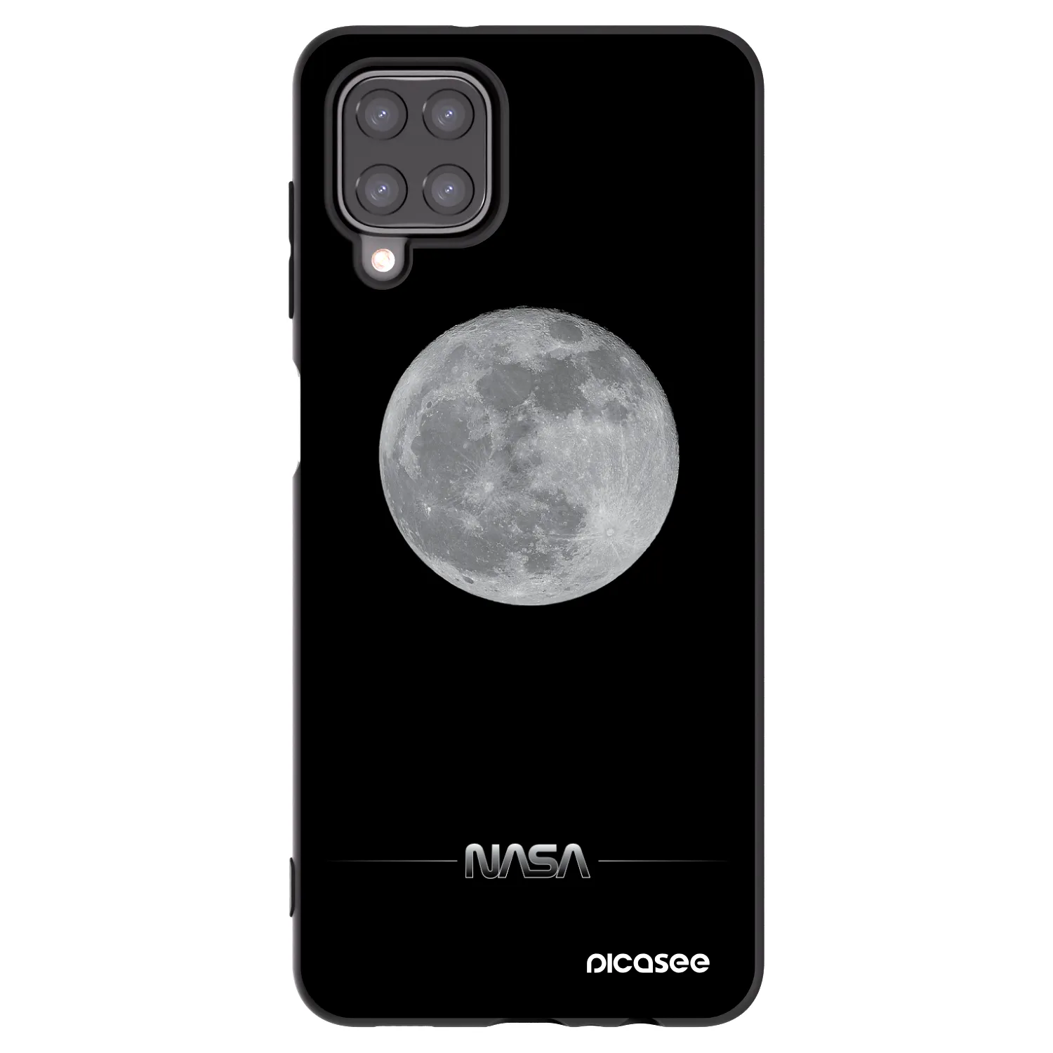 Picasee silikonski črni ovitek za Samsung Galaxy M12 M127F - Moon Minimal